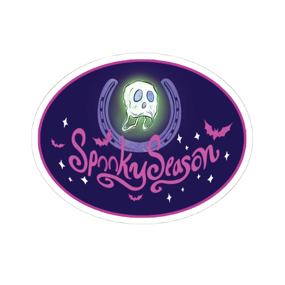 Spooky Season Equestrian Halloween Sticker