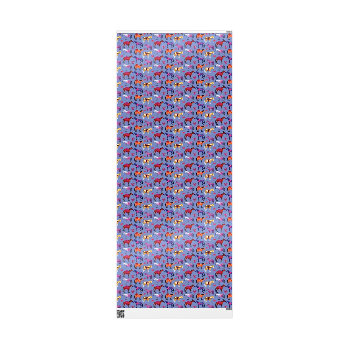 Colorful Horse Breeds | Equestrian Gift Wrap Roll - Lilac