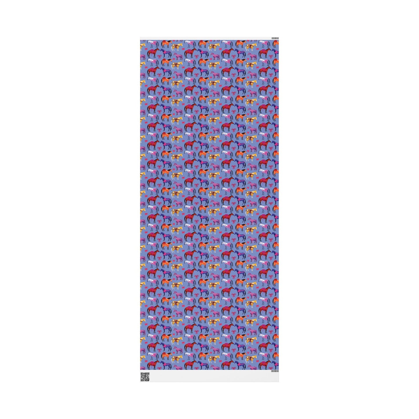 Colorful Horse Breeds | Equestrian Gift Wrap Roll - Lilac