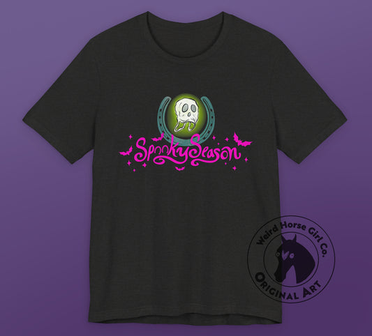 Spooky Season Equestrian Graphic Tee | Halloween Horse Shirt