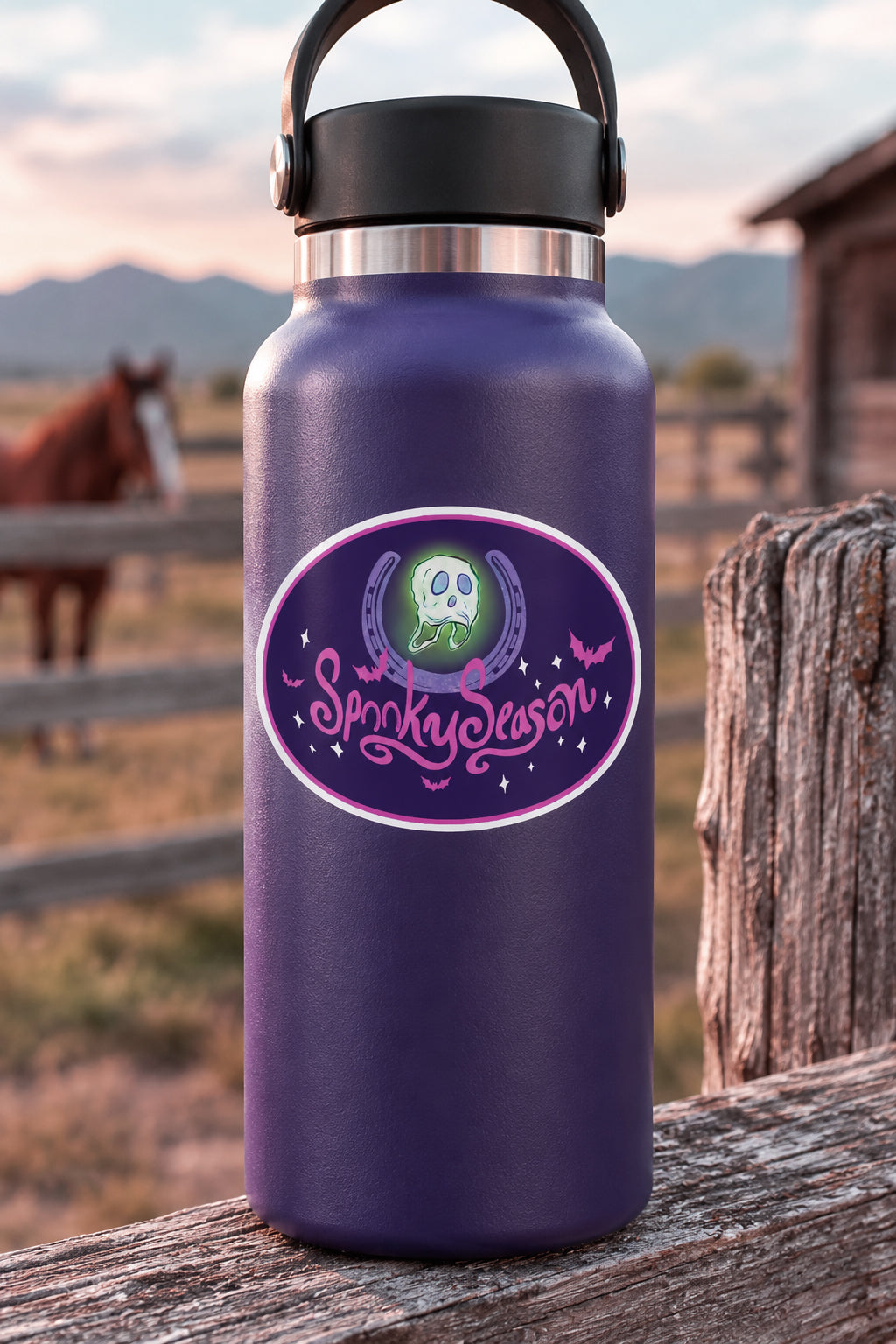 Spooky Season Equestrian Halloween Sticker
