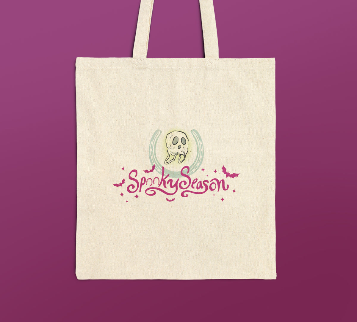 Spooky Season Equestrian Canvas Tote | Horse Humor Halloween