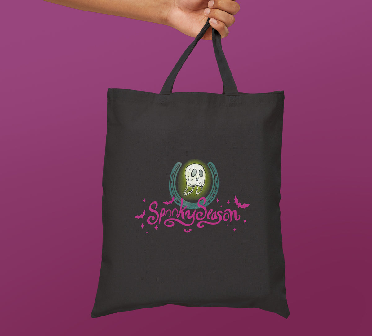 Spooky Season Equestrian Canvas Tote | Horse Humor Halloween