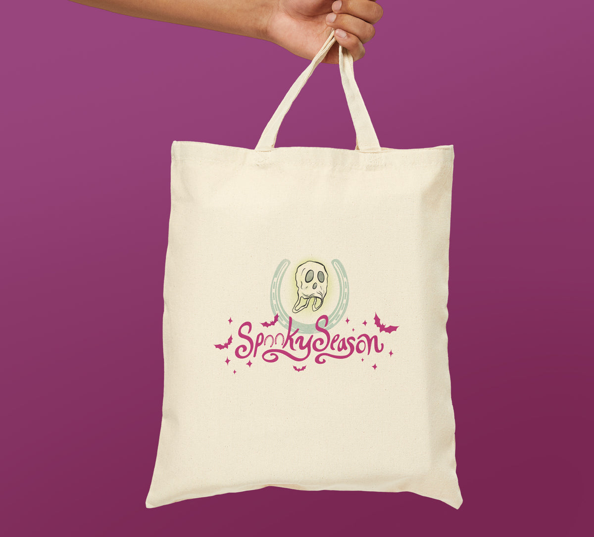 Spooky Season Equestrian Canvas Tote | Horse Humor Halloween
