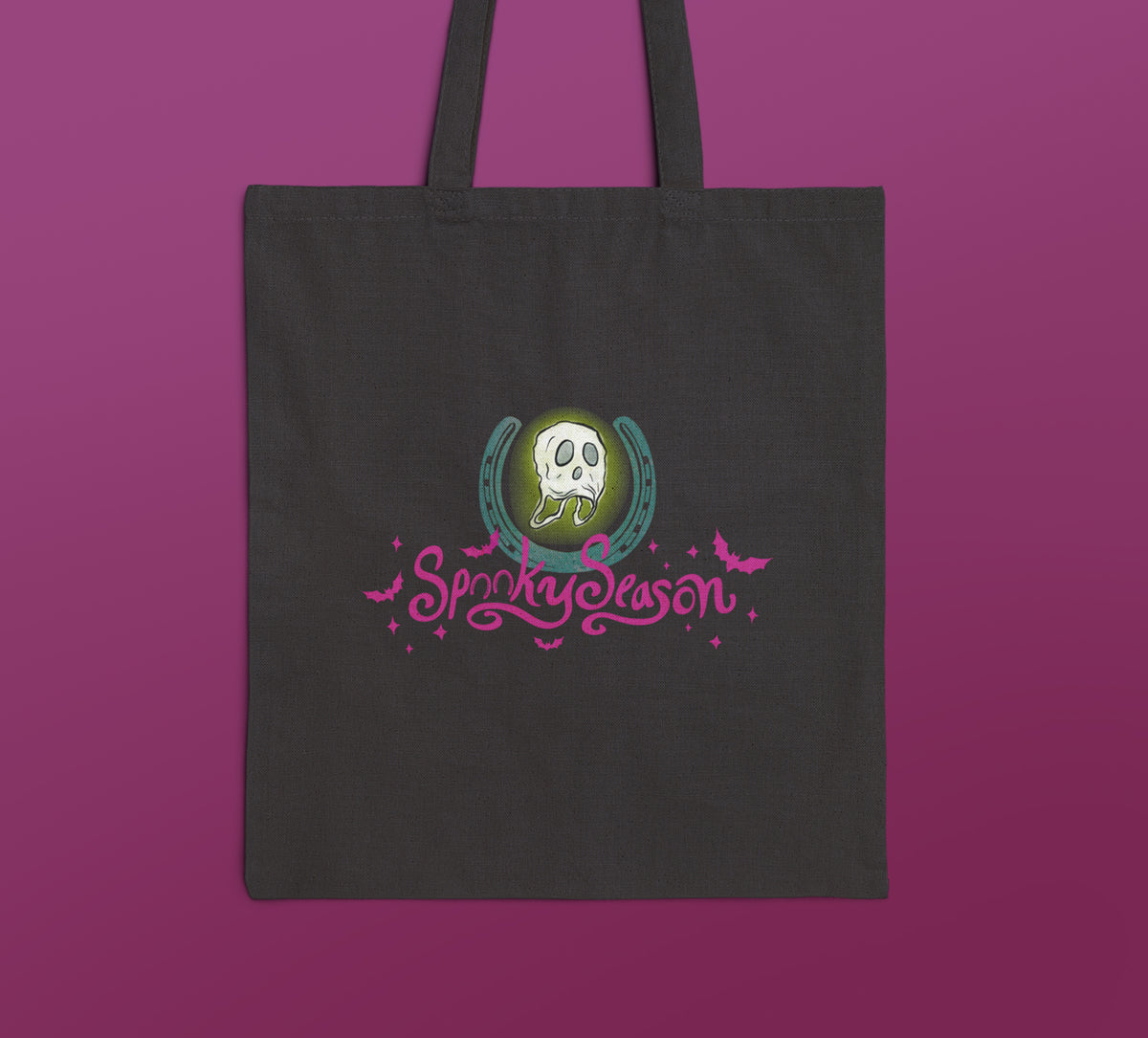 Spooky Season Equestrian Canvas Tote | Horse Humor Halloween