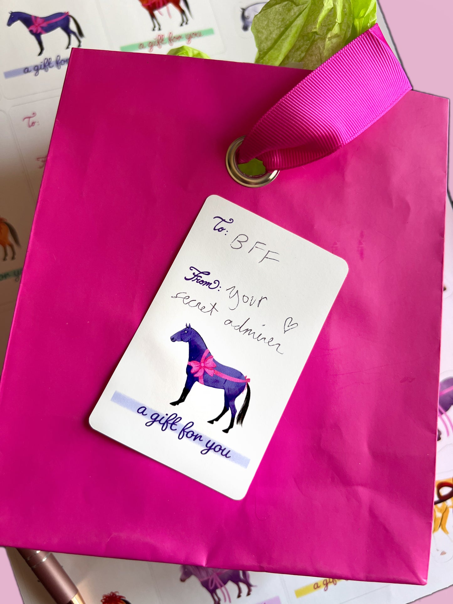 Horse Breeds Gift Label Stickers - 5 pack